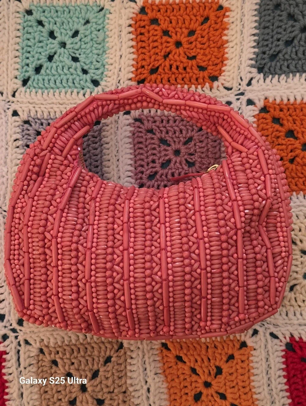 Viral Pink Tiktok Trend Beaded Bag Handcrafted In India